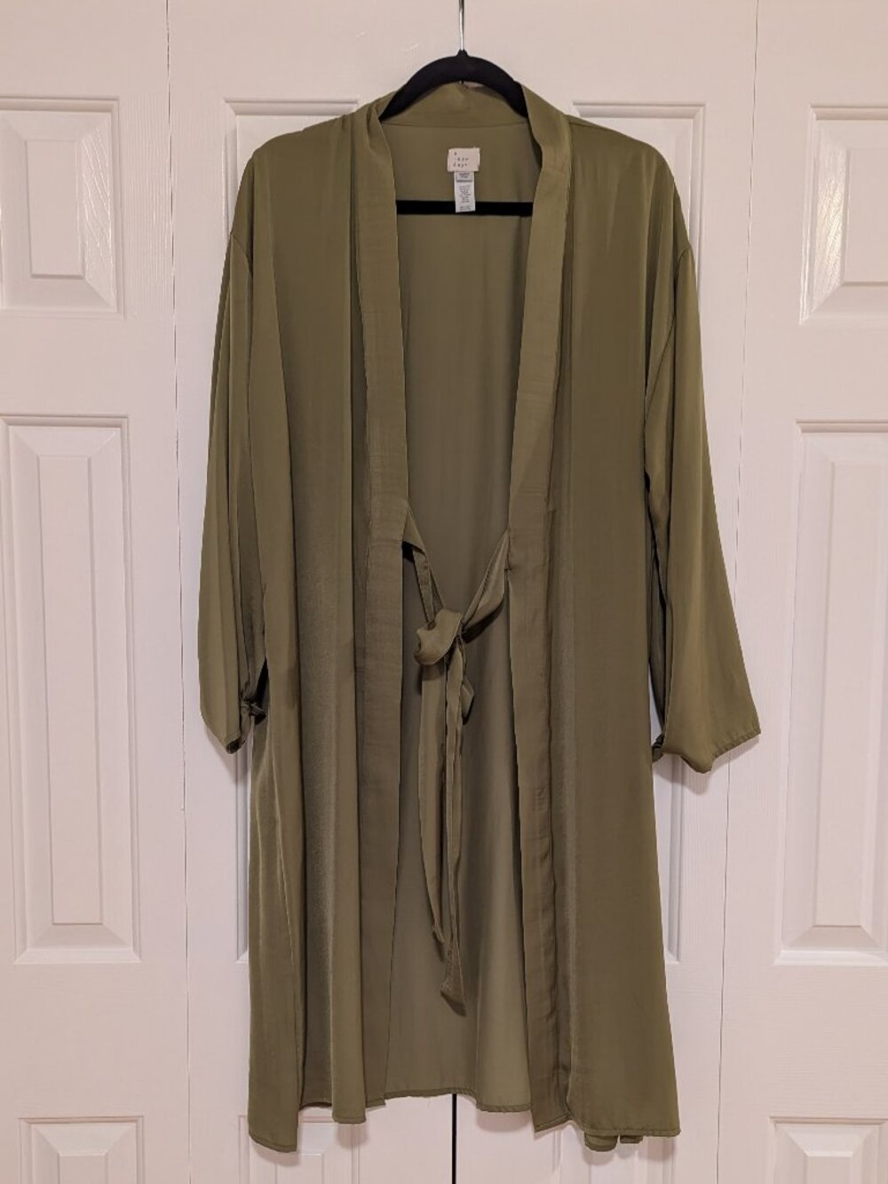 Olive Green Lightweight Kimono Cardigan Duster – A New Day Target – One Size